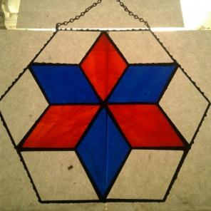 Quilt Window Copper Chain and finish