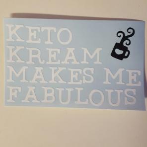 Keto / ketone vinyl decal