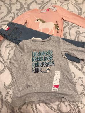 Girls Size 4 T Jeans & 2 Shirts