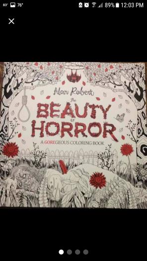 The Beauty of Horror adult coloring book