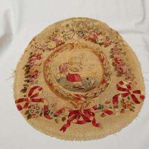 Antique chair fabric