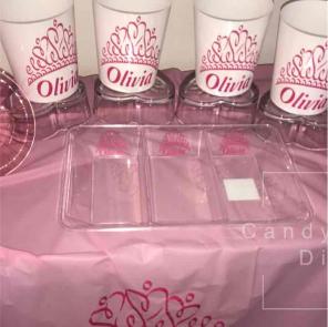 Personalized Candy Table Containers