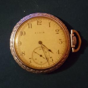 Antique 1926 Elgin 301 7j Pocket Watch