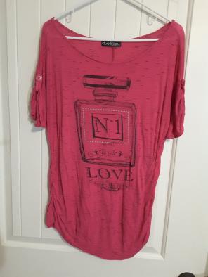 Size lg Due Time maternity shirt