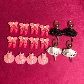 Mixed Ballerina Flat Back Resins