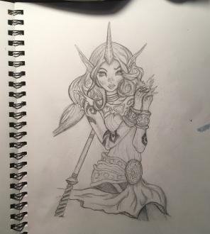 Dryad Soraka Drawing