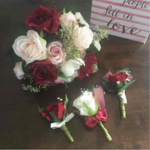 Gorgeous silk wedding bouquet
