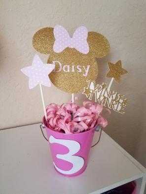 Minnie mouse gold and pink twinkle