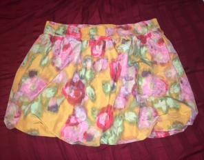 J Crew Roses Bubble Skirt Size 6