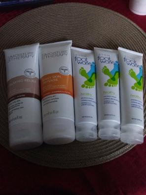 Avon lot moisture therapy and pumice