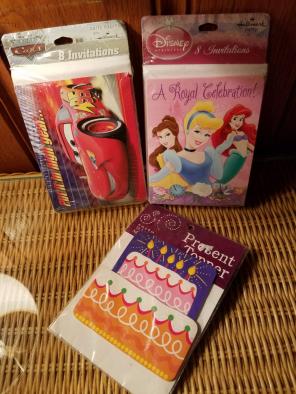 8 Girl and 8 Boy invitations/Gift Topper