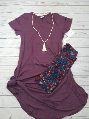 LuLaRoe Carly Dress TC Leggings