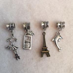 Set Of 4 Bracelet Charms