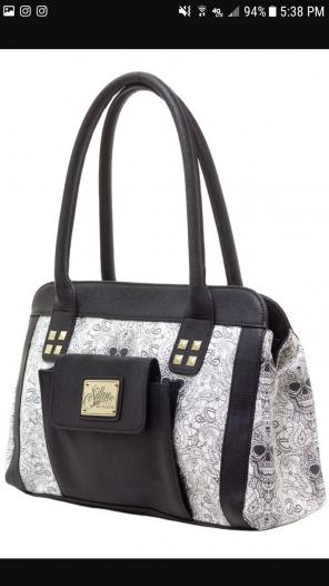 Matching skull bag and wallet