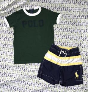 Ralph Lauren Polo Boys 4T Swim Suit EUC