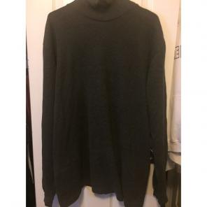 DARK GREY POLO SWEATER