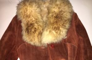 Vintage Suede Leather Coat