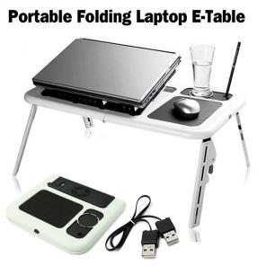 Laptop Foldable Desk with Fans & USB