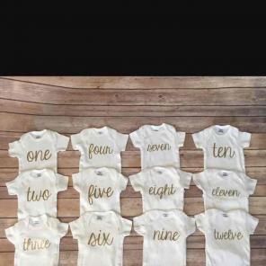 Monthly Onesies