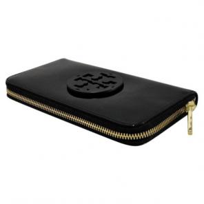 Tory Burch Patent Zip Continental Wallet