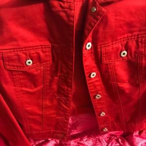 Red Jean Jacket