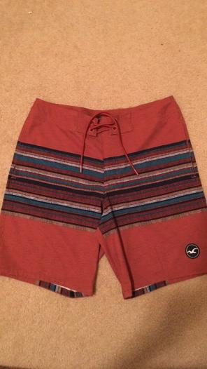 Orange Hollister Boardshorts