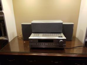 Nice ONKYO Receiver and 3 Speakers