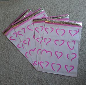 (20) 10x13 heart polymailer