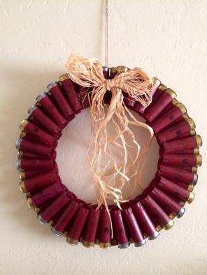 Shotgun Shell Christmas Wreath