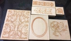 Anna griffin Lot Of 6 Rubber Stamps #2
