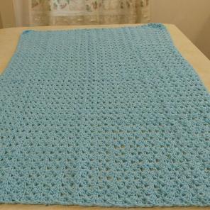 Baby blue blanket