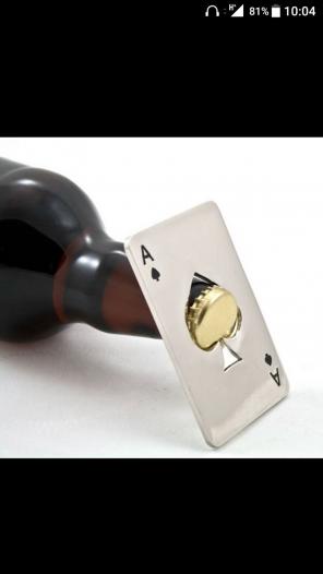 Ace of spades bottle opener