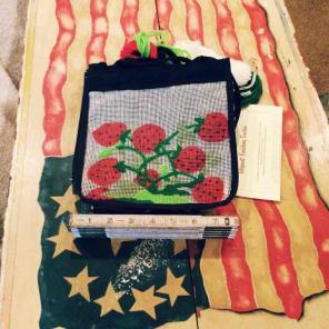 SALE Needlepoint Purse Kit Strawberries