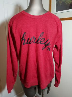HURLEY RED SWEATSHIRT M MEDIUM