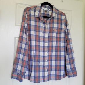 Flannel xl old navy blue and pink