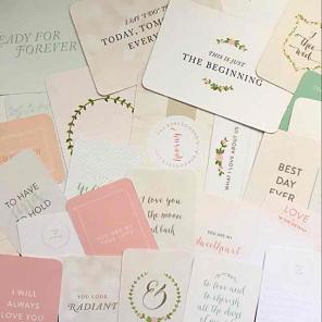 Wedding A Project Life Journaling Cards