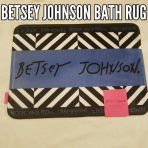 Betsey Johnson memory foam bath rug