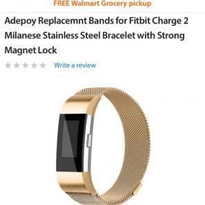 Gold replacement band Fitbit charge 2