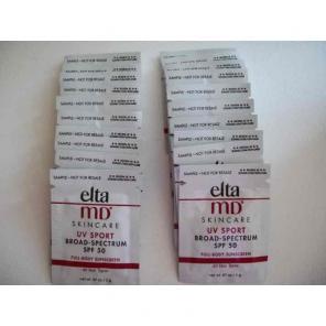 Lot 20 Elta MD sunscreen sample packets