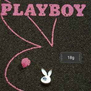 18g Black Eye Bunny Playboy Nose Bone