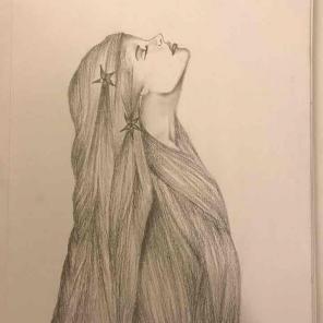Detailed pencil drawing