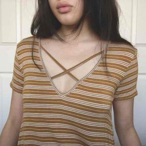 Mustard striped dress