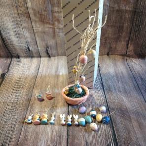 Easter Tree With Ornaments Decoration