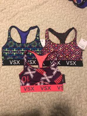 3 New Vs Racerback Sport Bras
