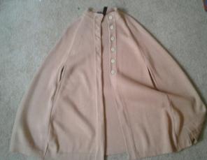 PONCHO/ CAPE WITH BUTTONS