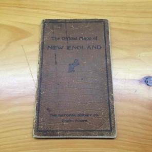 Vintage the official Maps of New England
