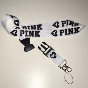 New VS PINK Dog Lanyard White/Black