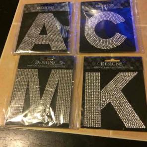 Rhinestones Iron On Letters