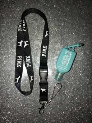 ☆▪ PINK Lanyard & Hand Sanitizer▪☆