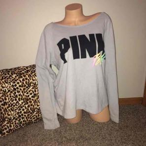 PINK slouchy crewneck